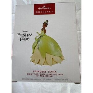Hallmark 2024 Princess Tiana Disney The Princess and the Frog Christmas Ornament